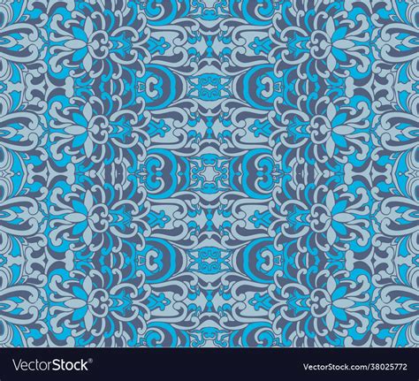 Seamless oriental floral pattern for fabric Vector Image