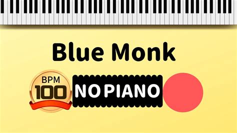 Backing TrackBlue Monk BPM100 No Piano YouTube