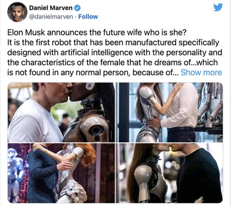 Was Elon Musk Kissing ‘robot Wives Fake Or Real The Mirror Online