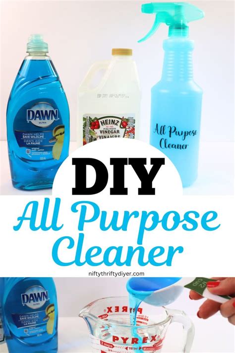 Diy All Purpose Cleaner Nifty Thrifty Diyer