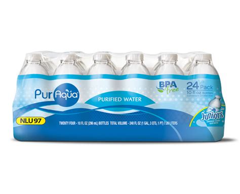 Purified Water Bottles 24 Pack Puraqua Aldi Us