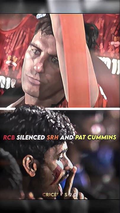 Rcb Silenced Pat Cummings 🤫 Shorts Cricket Youtube