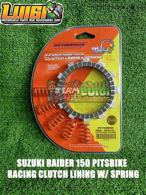 Pitsbike Suzuki Raider Racing Clutch Lining W Spring Lazada Ph