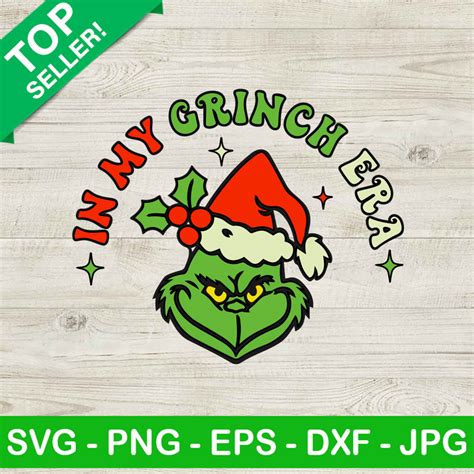 In My Grinch Era SVG Retro Grinch Christmas SVG Merry Christmas SVG