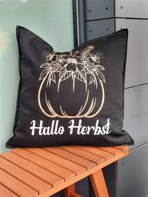 Kissenh Lle Hallo Herbst Mit K Rbis Kissenbezug X Etsy