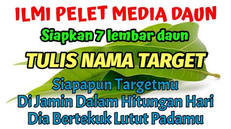 Cukup Dengan 7 Lembar Daun Mantra Pelet Ampuh 100 Sekali Baca