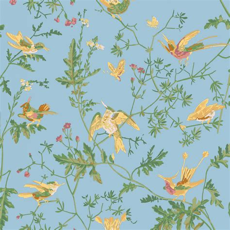 Papier Peint Hummingbirds Bleu Cole And Son