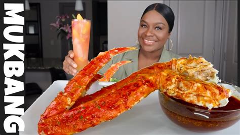 Giant King Crab Legs Seafood Boil Mukbang Storytime Youtube