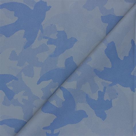 Tissu toile parachute réfléchissante Camouflage bleu MPM