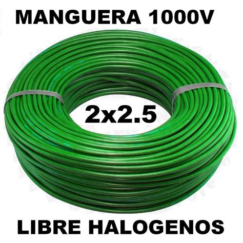 Manguera 1000v 2x2 5mm2 Flexible Libre Halogenos RZ1 K AS 0 6 1KV 100