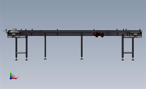 U型滚筒输送线solidworks 2014模型图纸下载 懒石网