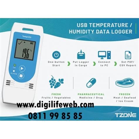 Temperature Humidity Data Logger Tzone TempU03