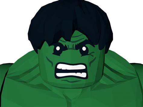 Lego Hulk Figure 3d Model 10 C4d X Wrl Stl Obj Fbx Dxf Dae