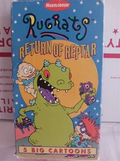 Nickelodeon Rugrats Return Of Reptar Vhs Video Tape Nick Jr Cartoons