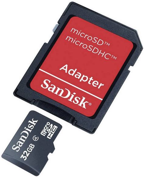 Sandisk »SanDisk microSDHC-Karte 32 GB Class 4 inkl. SD-Adapter Foto Pack« Speicherkarte (32 GB ...