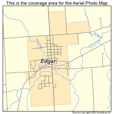 Aerial Photography Map of Edgar, WI Wisconsin