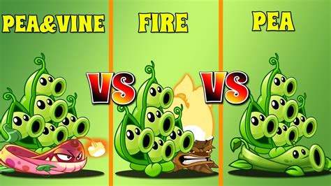 Plants Vs Zombies 2 Pea Podandtorchwood Vs Pesaandvine That Team Plant Will Win Pvz 2 Youtube