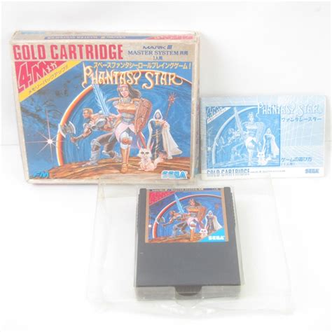 Phantasy Star Gold Cartridge Sega Mark Iii 3 Master System Japan Game