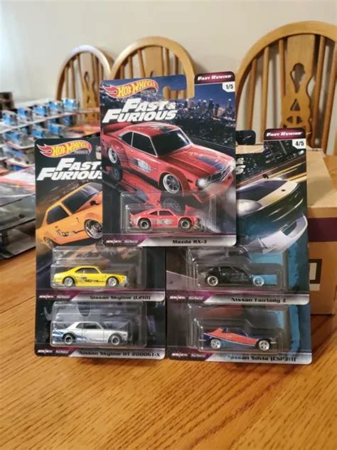 Hot Wheels Premium Car Culture Fast Furious Fast Rewind Lot Complet