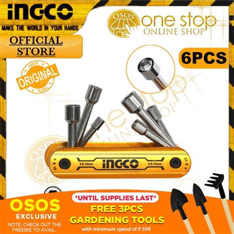 Ingco Tools Original 6pcs Folding Nut Driver Set HFND0601 OSOS