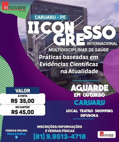 Ii Congresso Internacional Multidisciplinar De Sa De Innovare Cursos