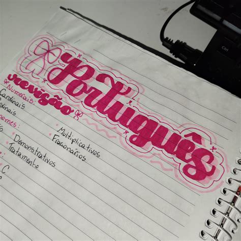 Titulo Para Caderno De Portugues - 7