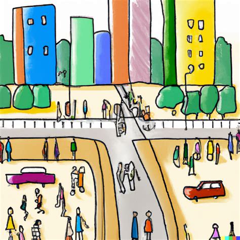 Dall·e 2023 03 14 175400 A Busy City Street Infographic Drawing