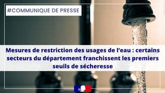 Mesures De Restriction Des Usages De Leau Presse Archives