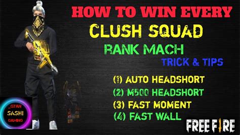 How To Win Every Clash Squad Rank Mach Win Headshort Trick Clash