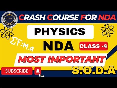 Full Indian Physics For Nda Crash Course For Nda Most Important