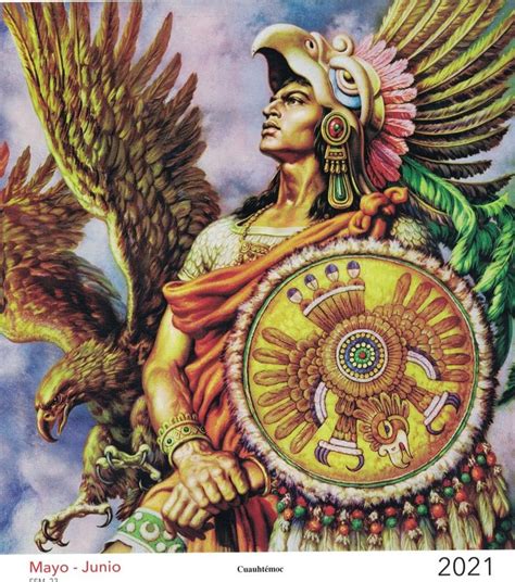 Cuauhtémoc 1949 Aztec Warrior Ancient Aztecs Mayan Art