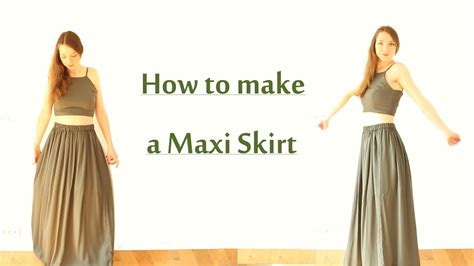 Diy Maxi Skirt Beginner Friendly Youtube