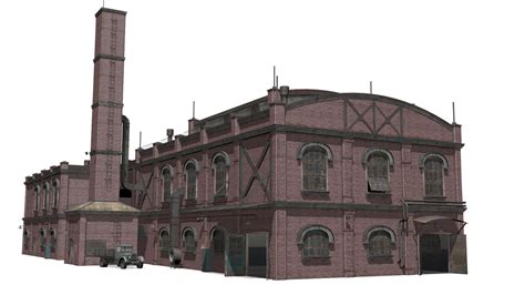 Old Brick Factory 3d Model By Sobul