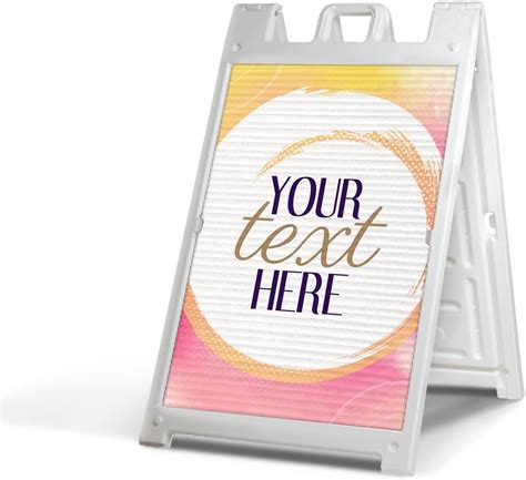 Amazon Vinsetto X Plastic Folding A Frame Sandwich Board