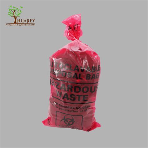 Large Capacity Red Disposal Medical Biohazardous Medical Waste Plastic