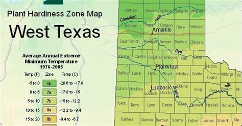 Texas Planting Zones Map