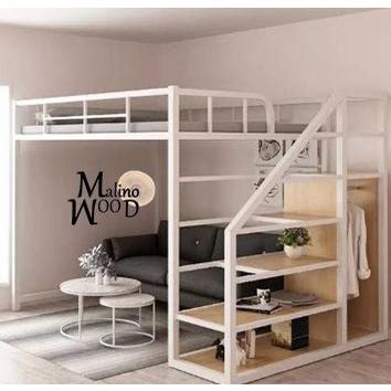 Jual Lf Loft Bed Besi Ranjang Tempat Tidur Minimalis Dipan Divan