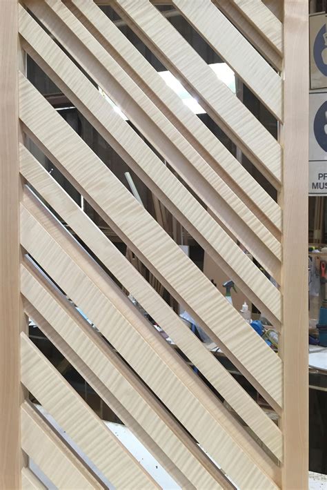 Figured Sycamore Timber Screen Brewin Design Office