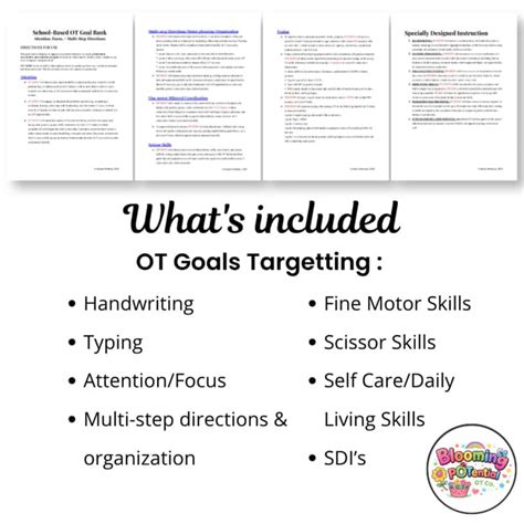 Based Occupational Therapy Goals