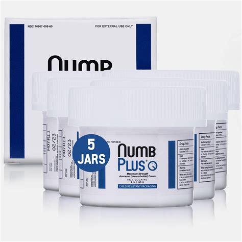 Buy Numbskin Numbplus Numbing Cream Lidocaine Topical Anesthetic