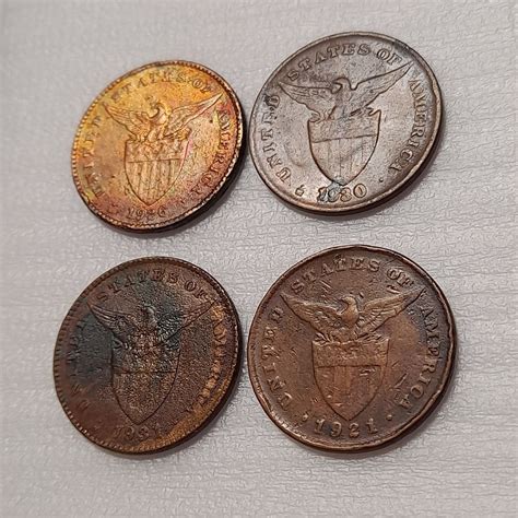 One Centavo U S Philippine Coins Worn