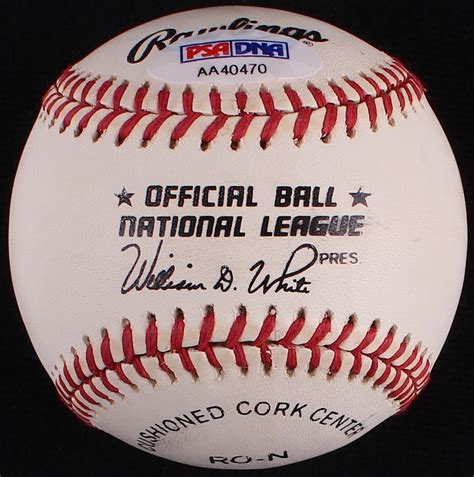 Gregg Jefferies Signed Onl Baseball Psa Coa Pristine Auction