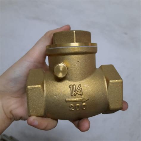 Jual Check Valve Klep Tabok Uk 1 14 125 Inch Dim Kuningan Onda Brass