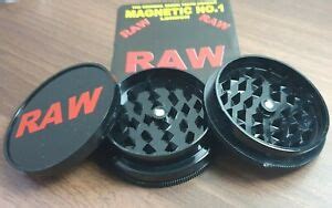 Plastic Tobacco Grinder Magnetic No 1 Herb Crusher 60mm Shark Teeth RAW