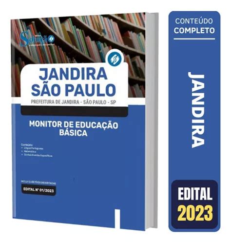 Apostila Monitor De Educação Básica Concurso Jandira Sp Mercadolivre