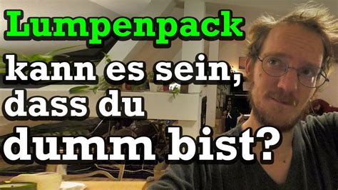 Das Lumpenpack Kann Es Sein Dass Du Dumm Bist Siebenstein Cover