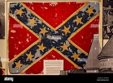 The 21st Alabama Infantry Volunteers Confederate Battle Flag Is