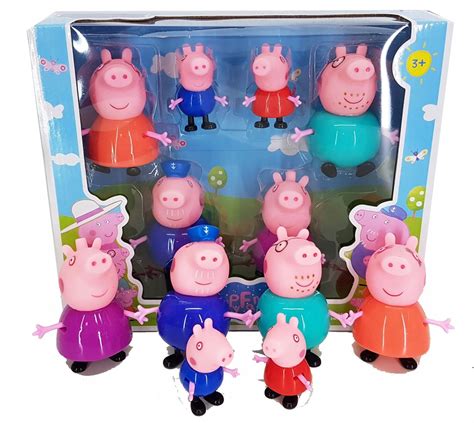 Figurki Świnka Peppa Zestaw 6 sztuk Pepa Rodzina 7715693040