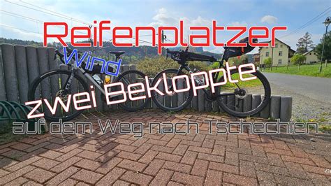 Reifenplatzer Wind Und Zwei Bekloppte Auf Dem Weg Nach Tschechien