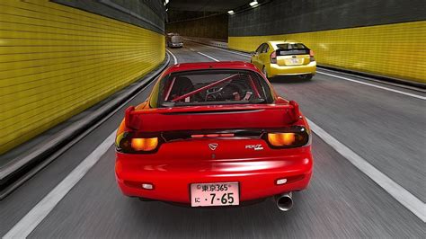 500bhp Mazda Rx 7 Cutting Up Shibaura Traffic Flat Out Shutoko Free Roam Assetto Corsa Youtube